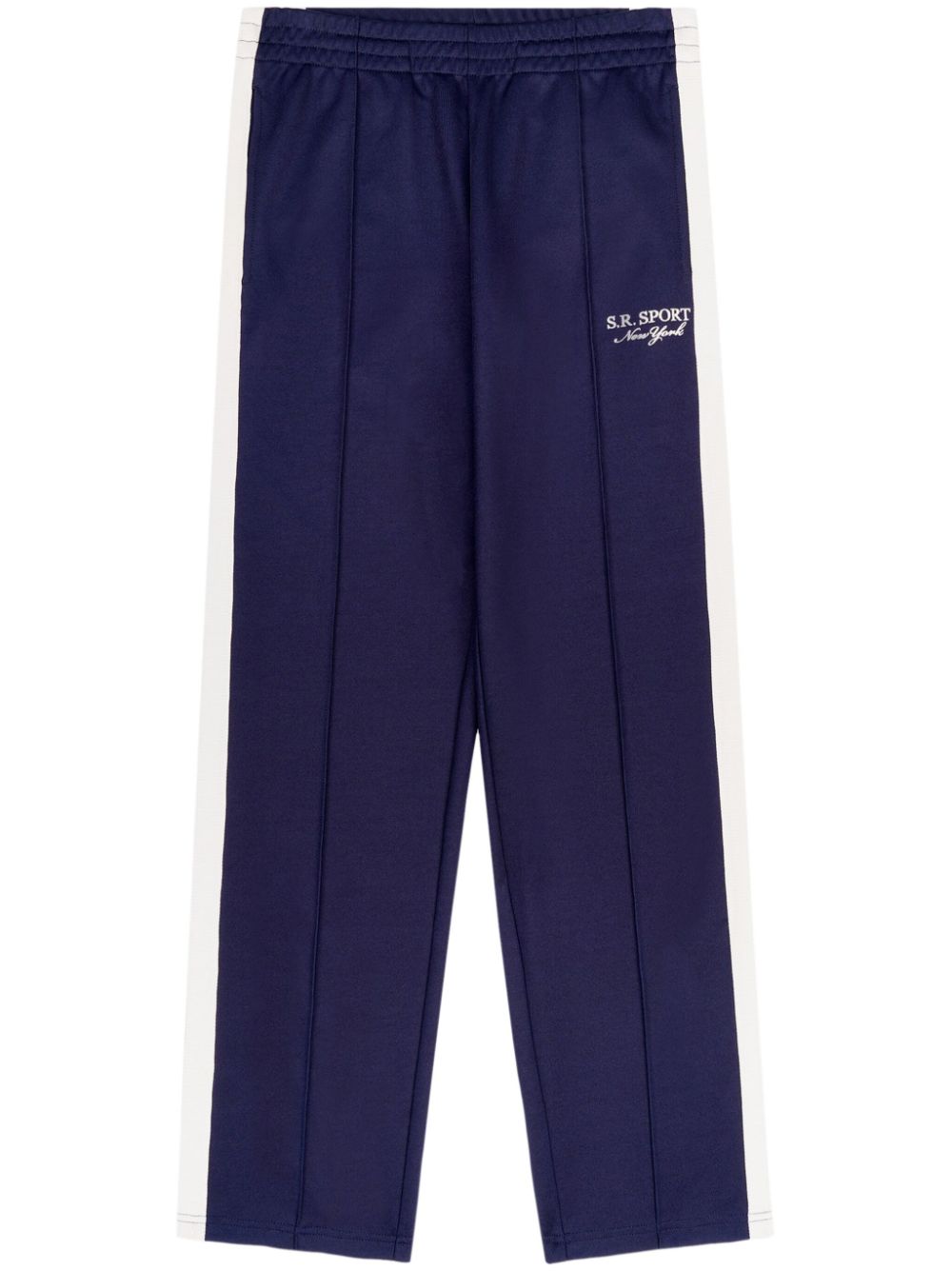 pantalon de survêtement à rayures et logo brodé