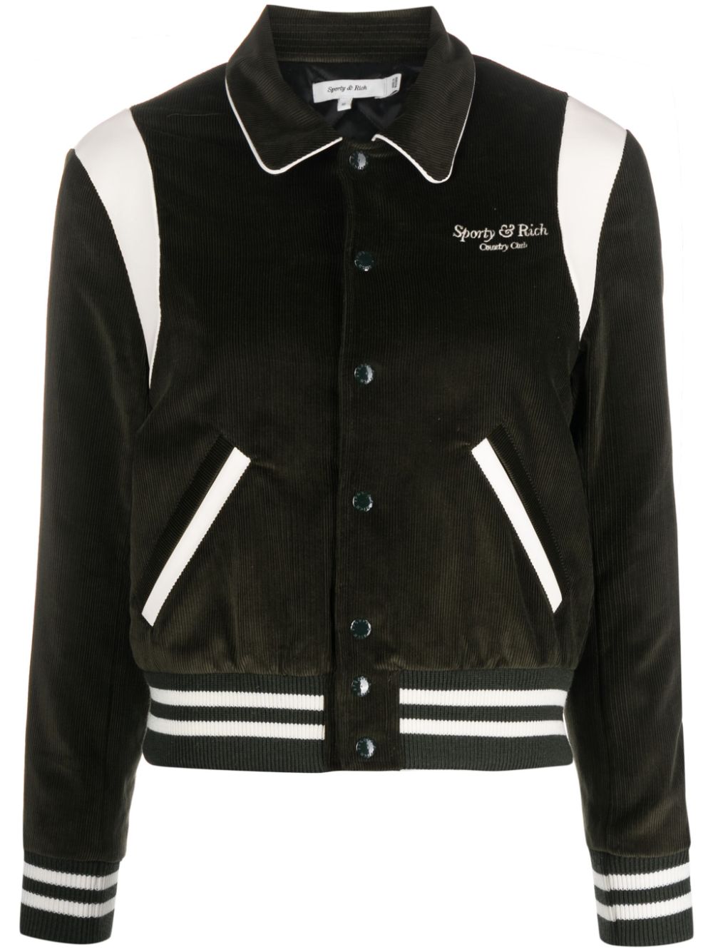 veste bomber en coton avec logo brodé