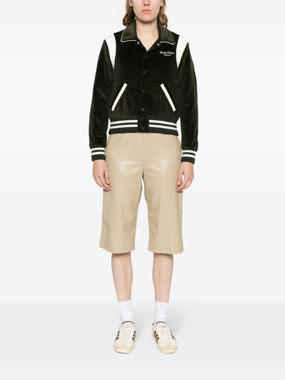 veste bomber en coton avec logo brodé