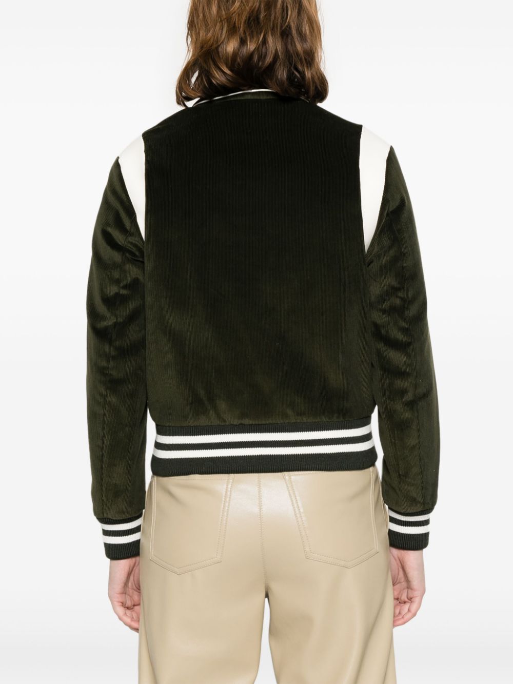 veste bomber en coton avec logo brodé