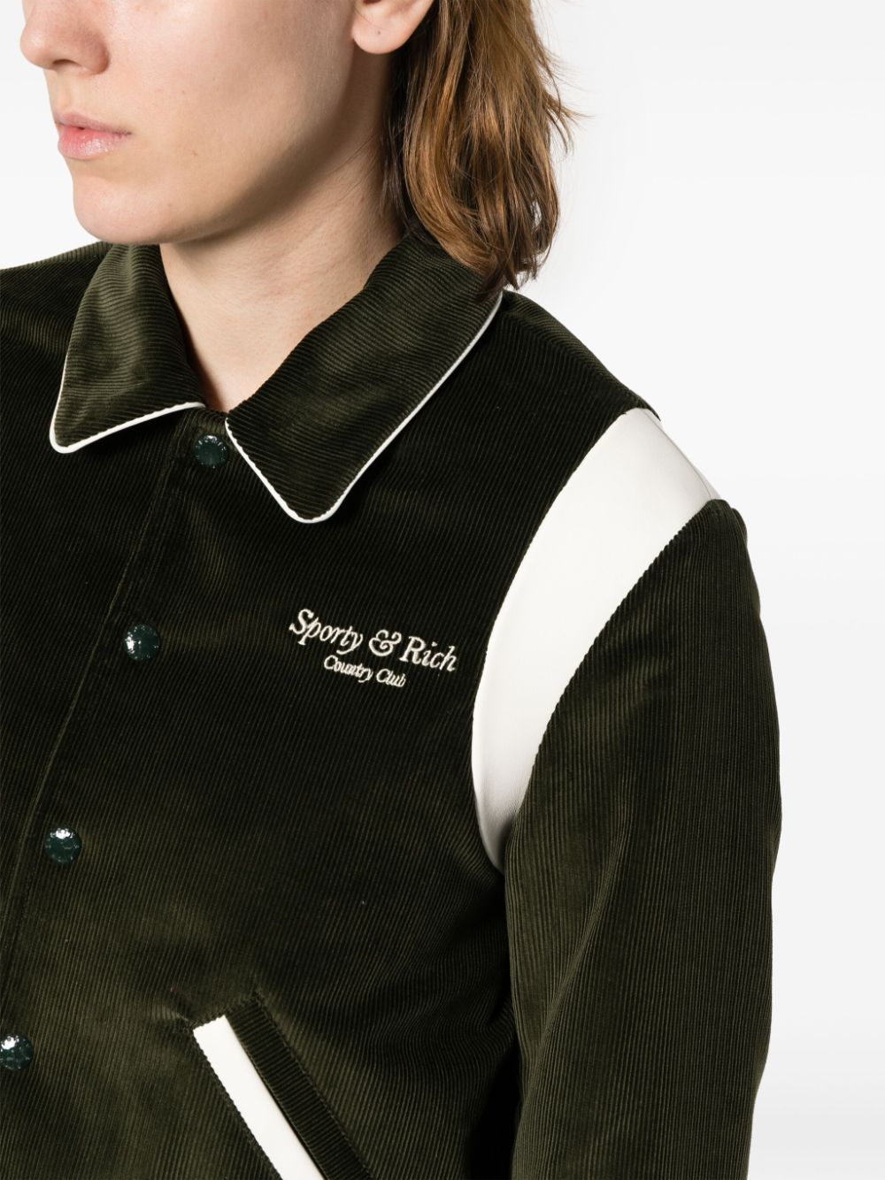 veste bomber en coton avec logo brodé
