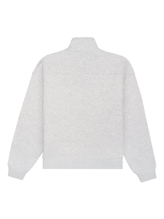 logo-print zip-up jumper