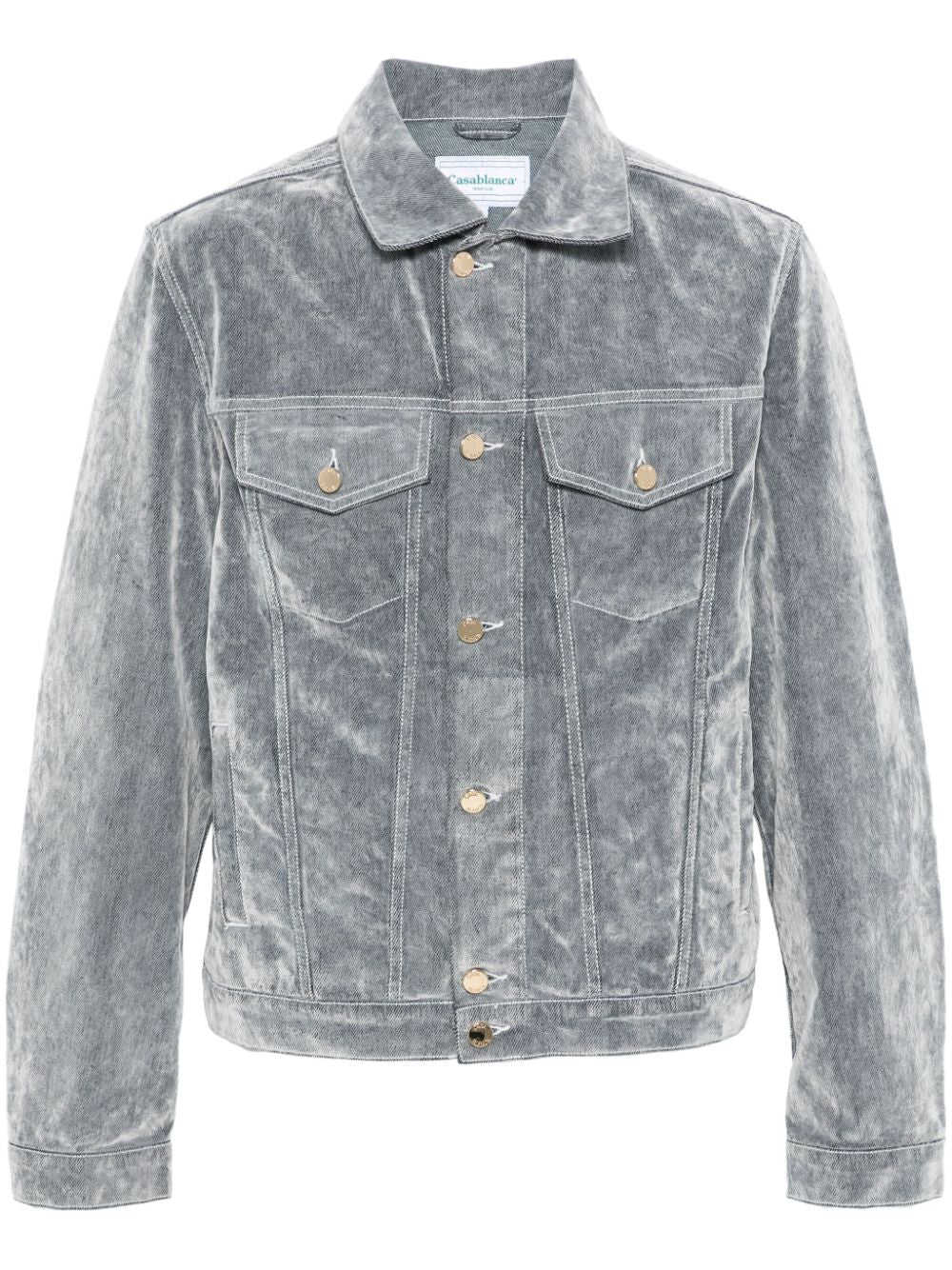 veste en jean finition velours