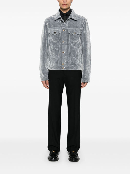 veste en jean finition velours