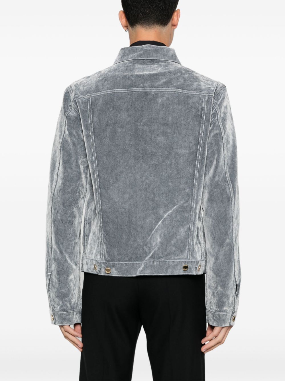 veste en jean finition velours