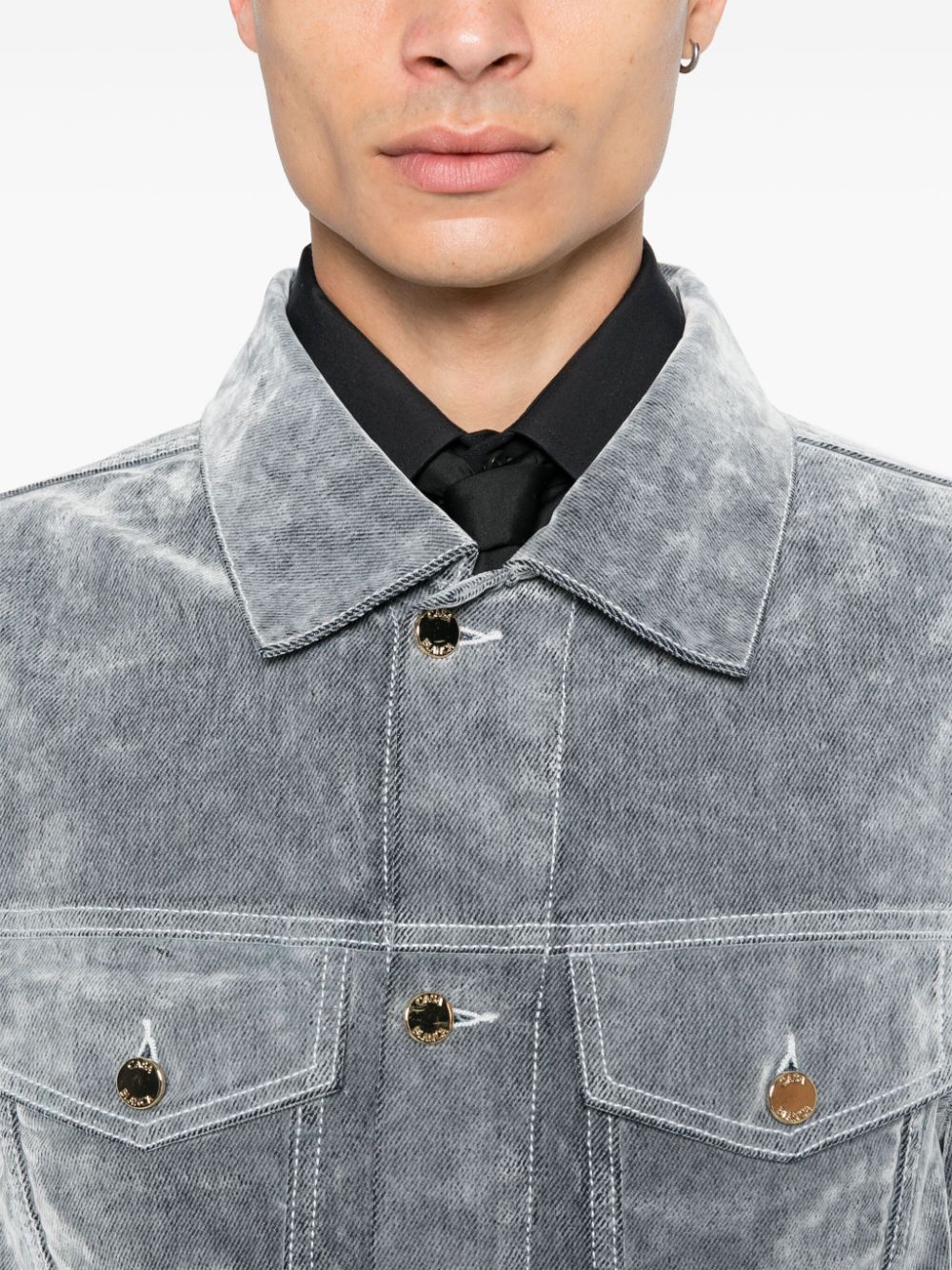 veste en jean finition velours