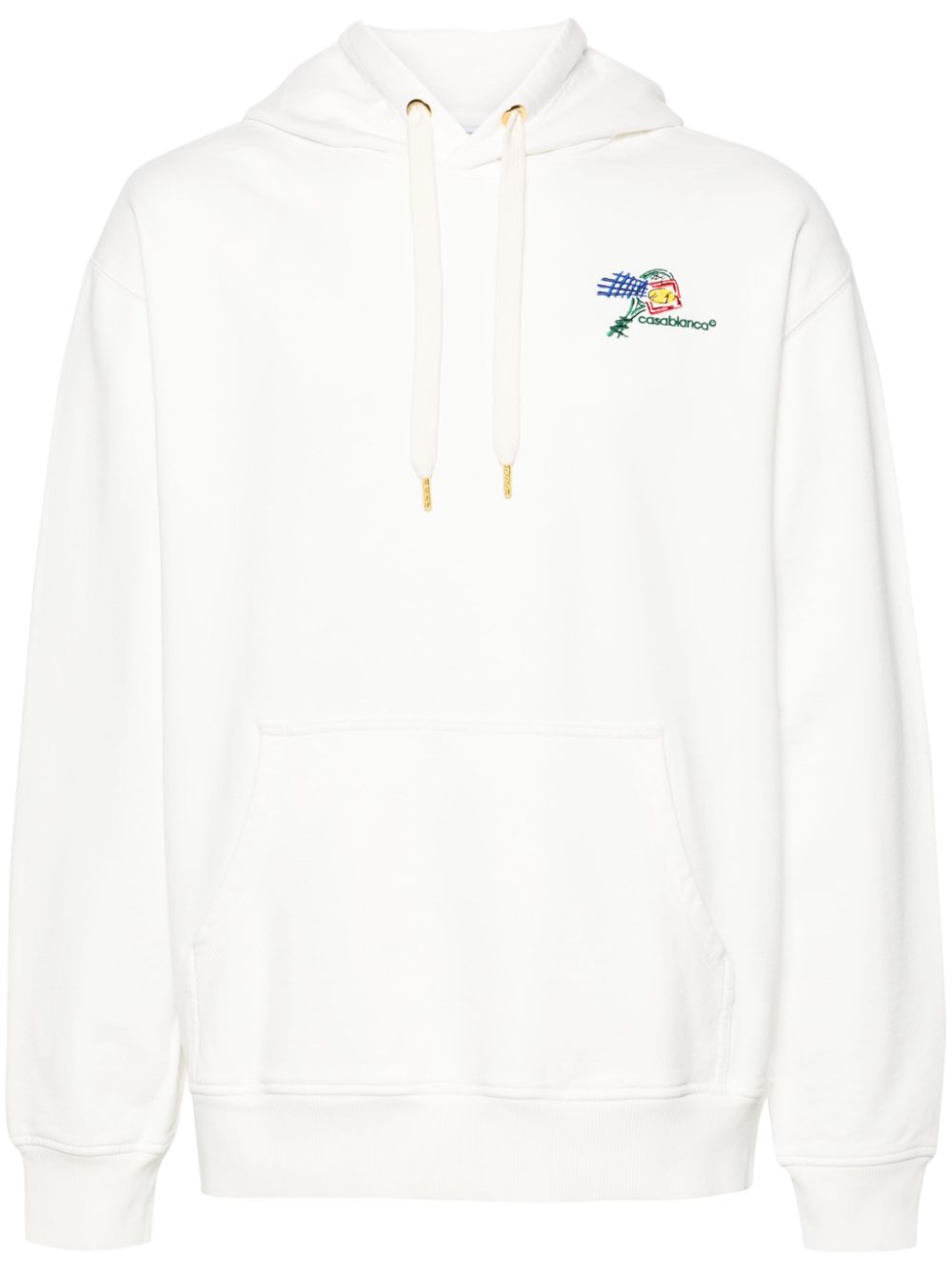Sweat à capuche à logo brodé Croquis De Tennis