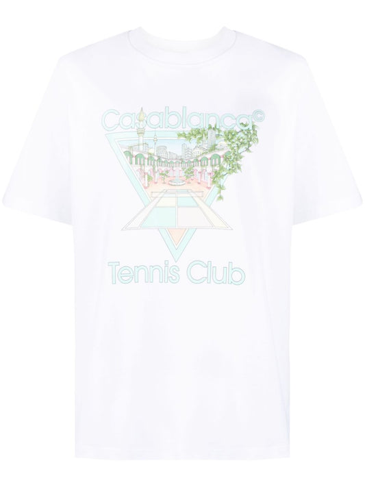 T-shirt en coton avec icône du club de tennis