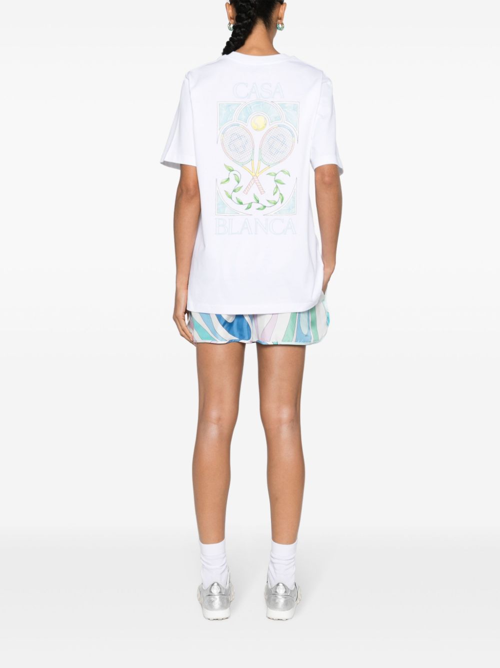 T-shirt Tennis Pastelle en coton