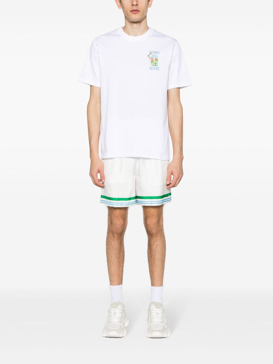 Le Jeu-print cotton T-shirt