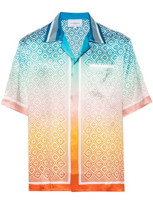 Diamond Monogram silk shirt