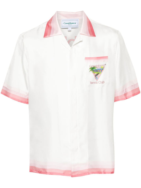Chemise en soie Tennis Club Icon