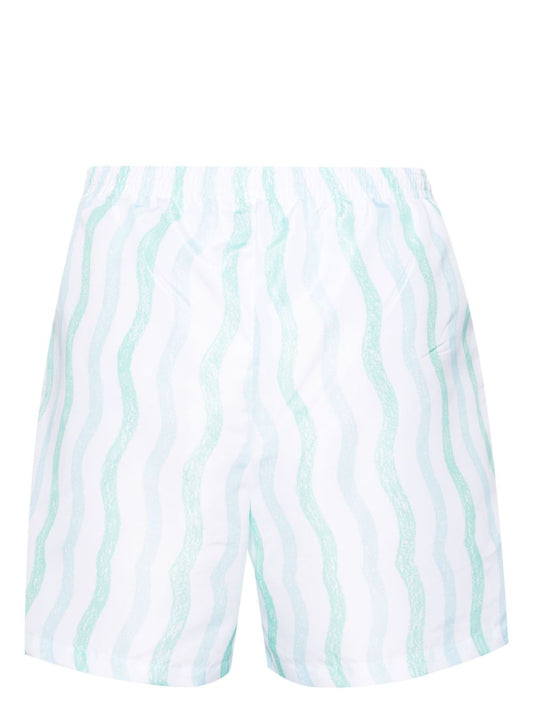 Memphis-print swim shorts