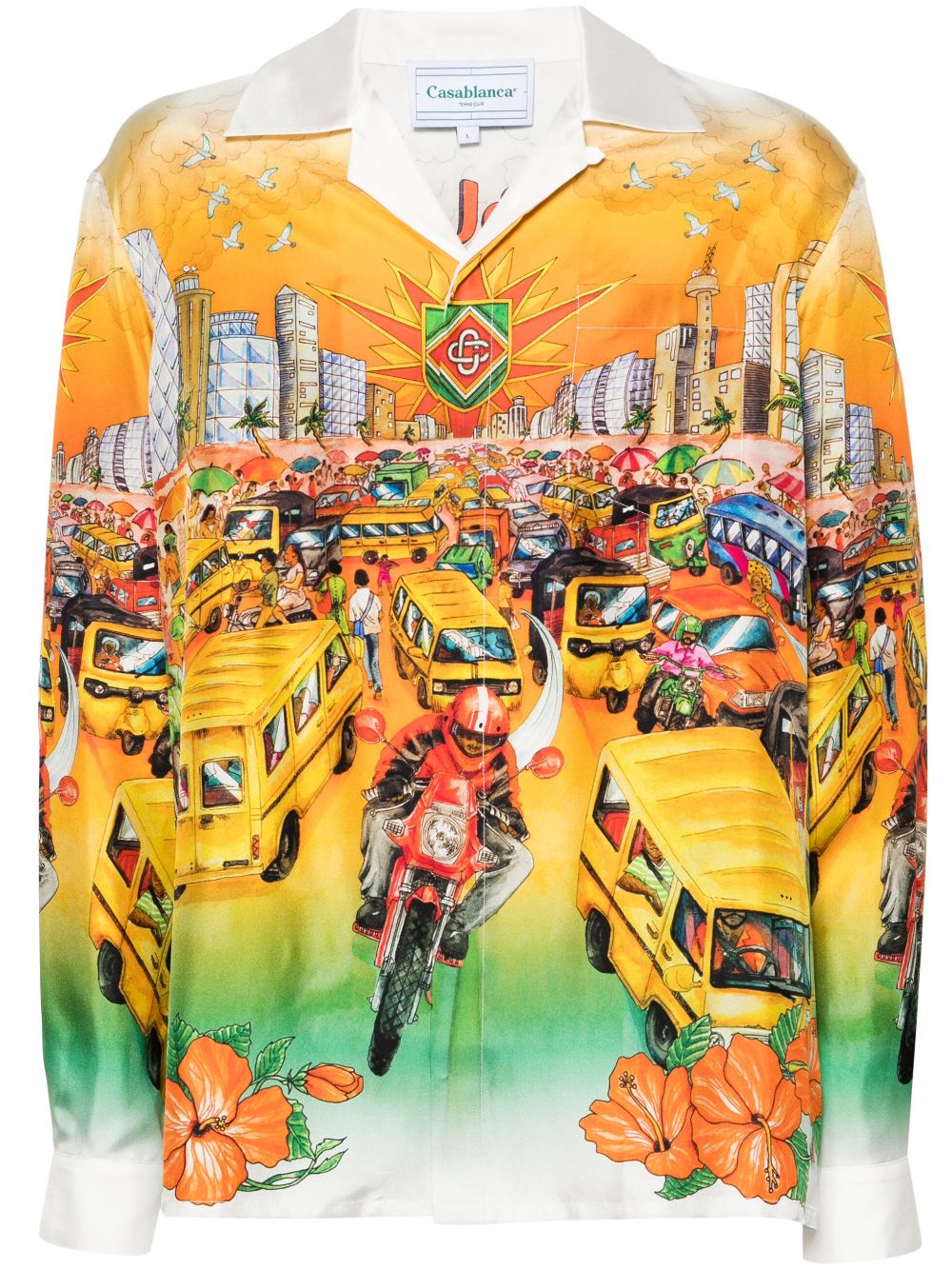 Chemise en soie Traffic