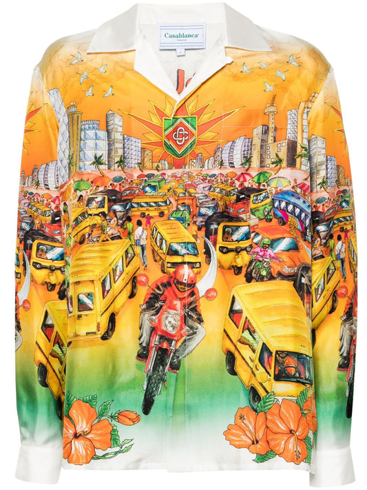 Chemise en soie Traffic