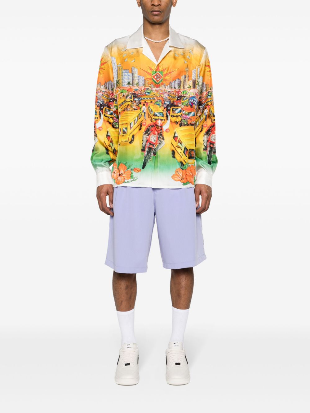 Chemise en soie Traffic