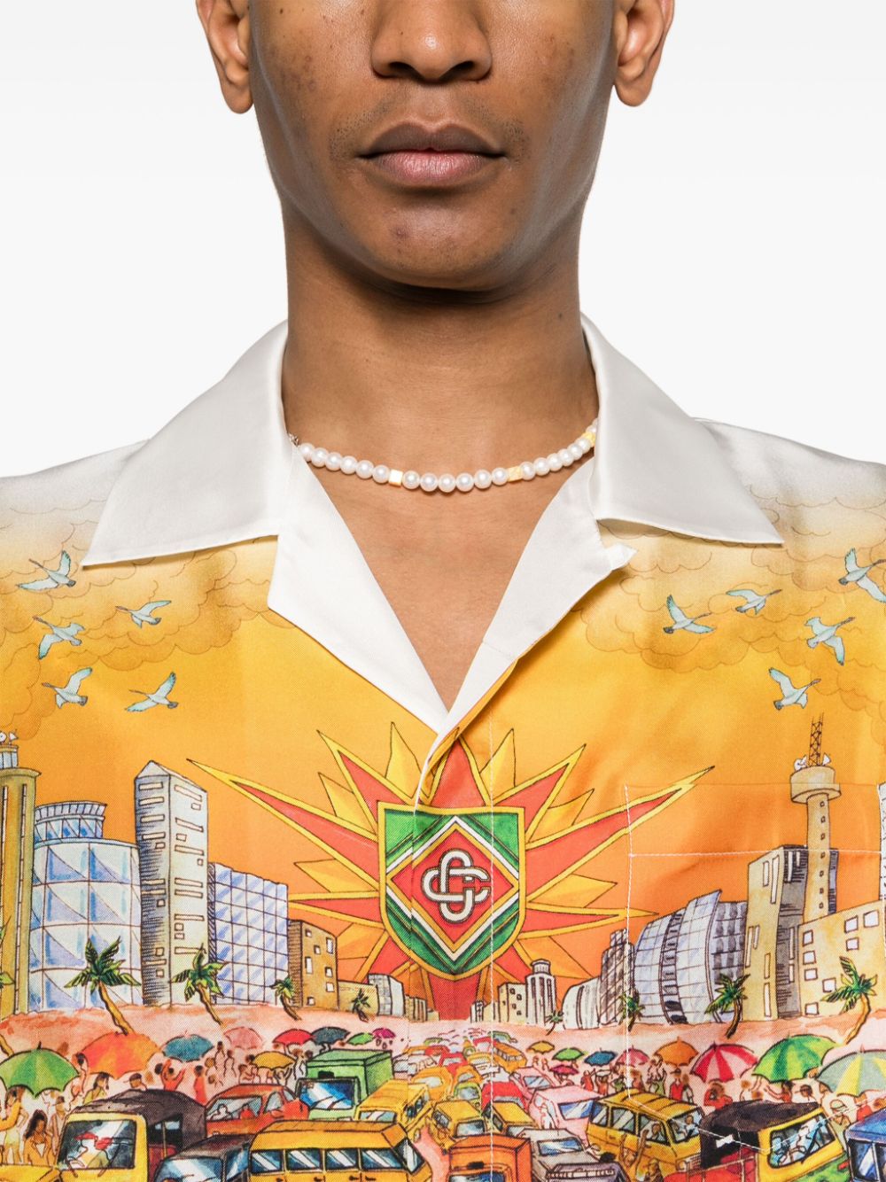 Chemise en soie Traffic