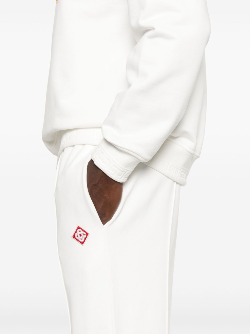 logo-patch track pants
