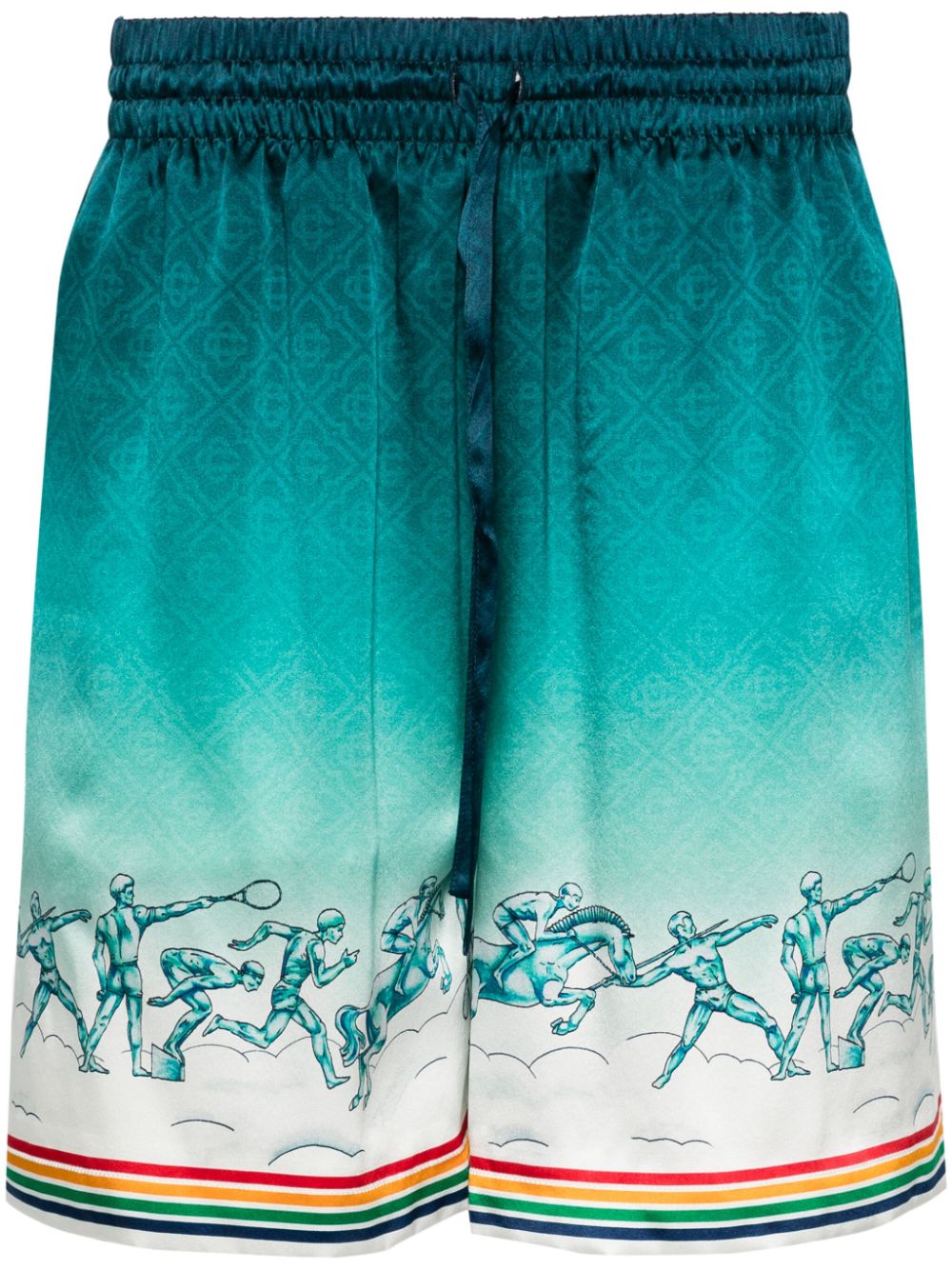 short en satin de soie
