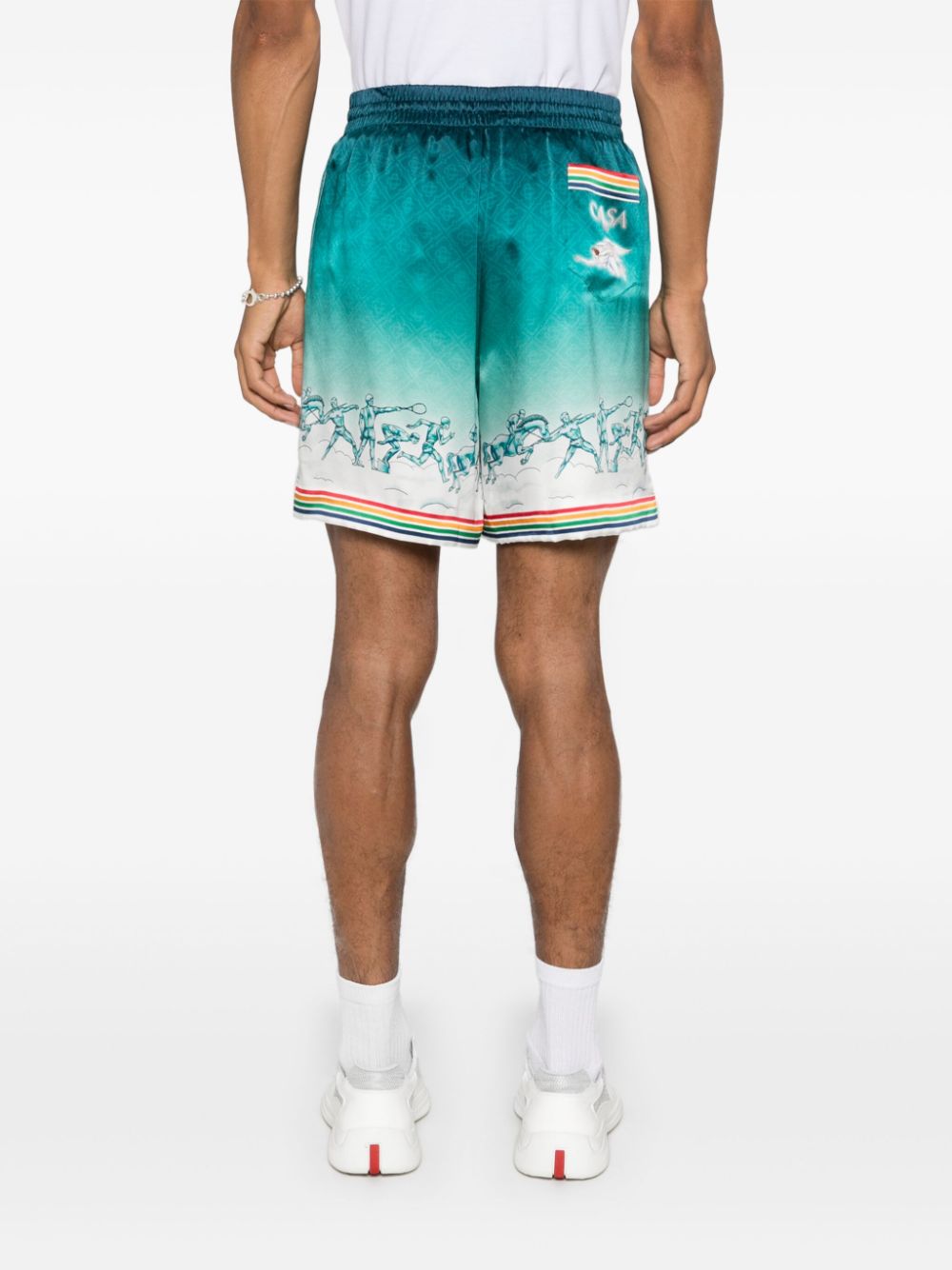 short en satin de soie
