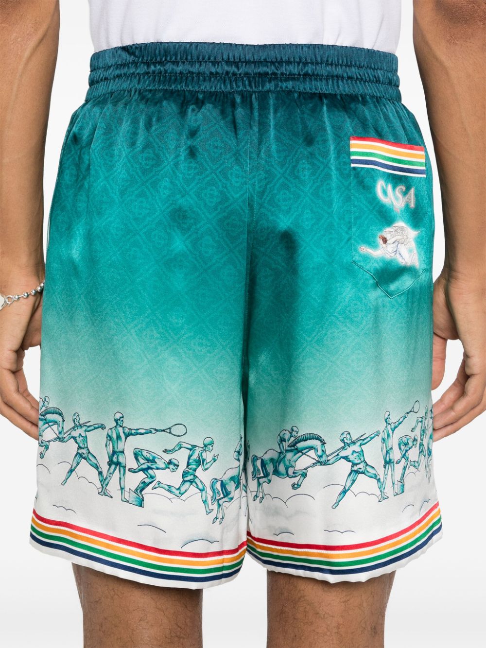 short en satin de soie