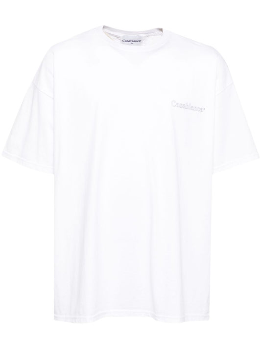 logo-print cotton T-shirt