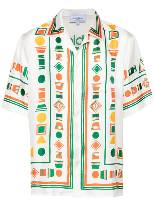 Playful Eagle silk shirt