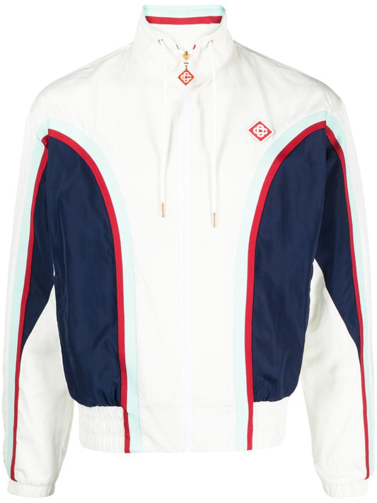 veste de survêtement zippée à panneaux