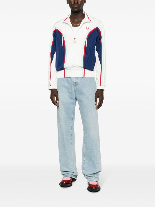veste de survêtement zippée à panneaux