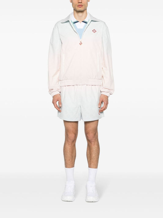 veste dégradée à monogramme perforé