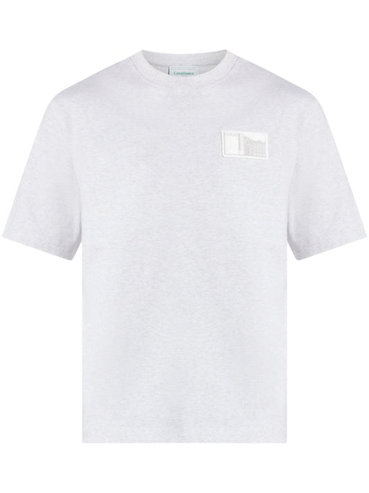 logo-patch organic cotton t-shirt