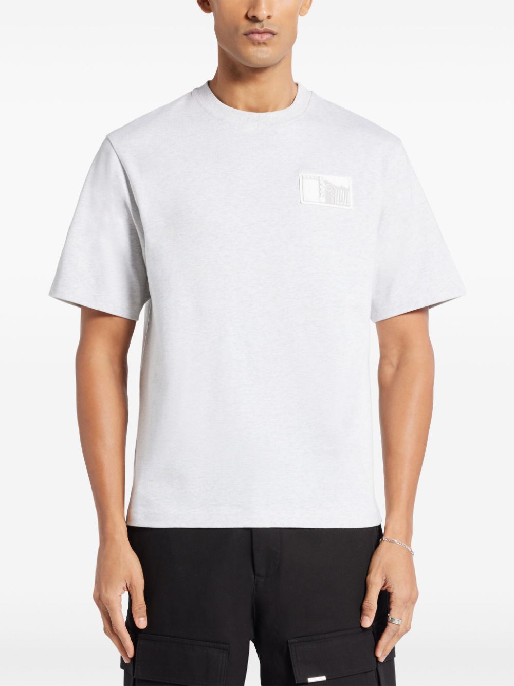 logo-patch organic cotton t-shirt