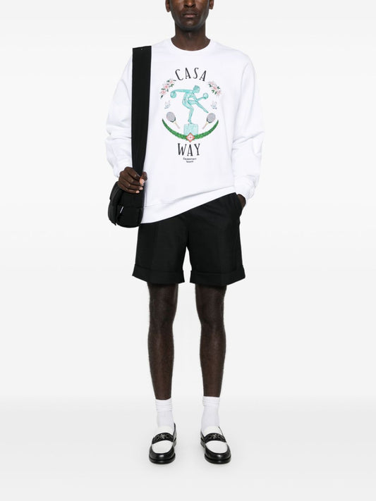 short tailleur en sergé
