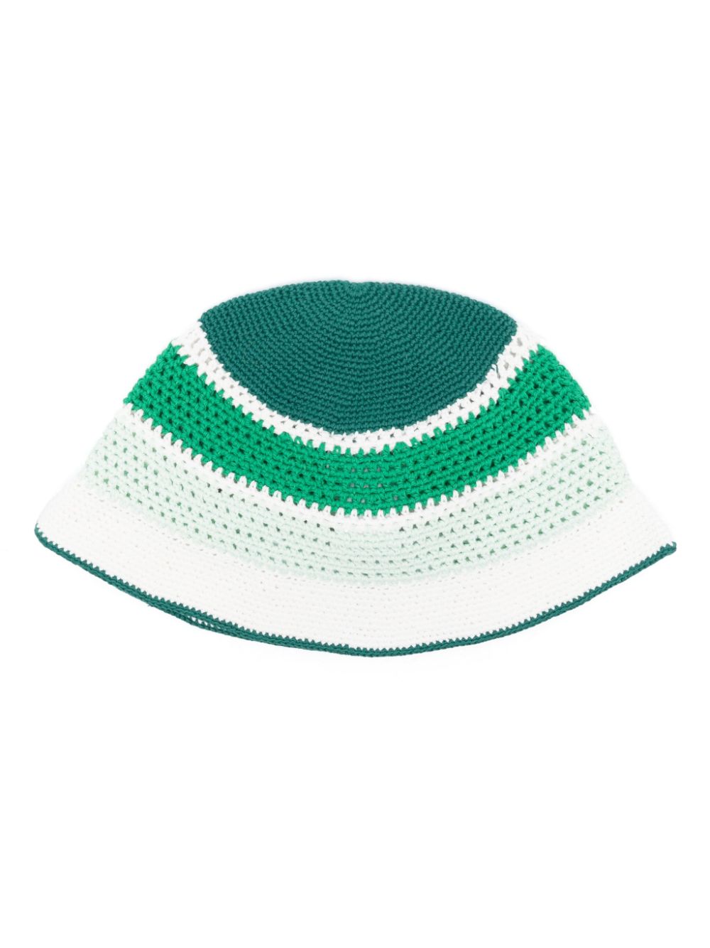 chapeau bob rayé au crochet