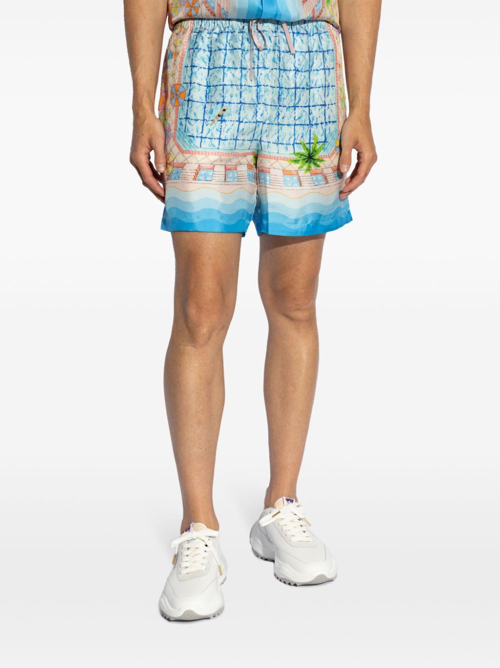 Short en soie Le Plongeon