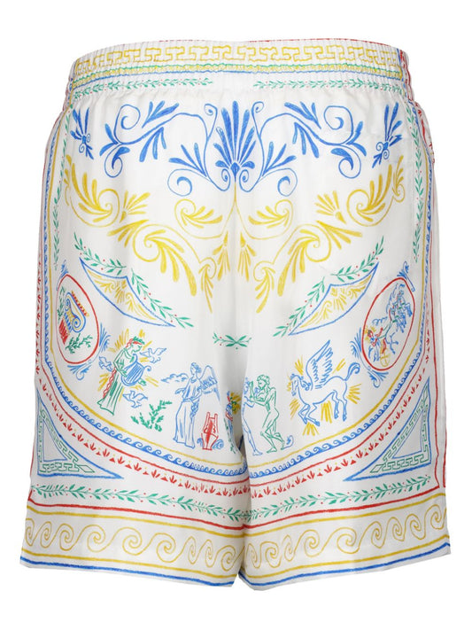 short en soie imprimé