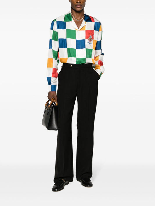 straight-leg trousers