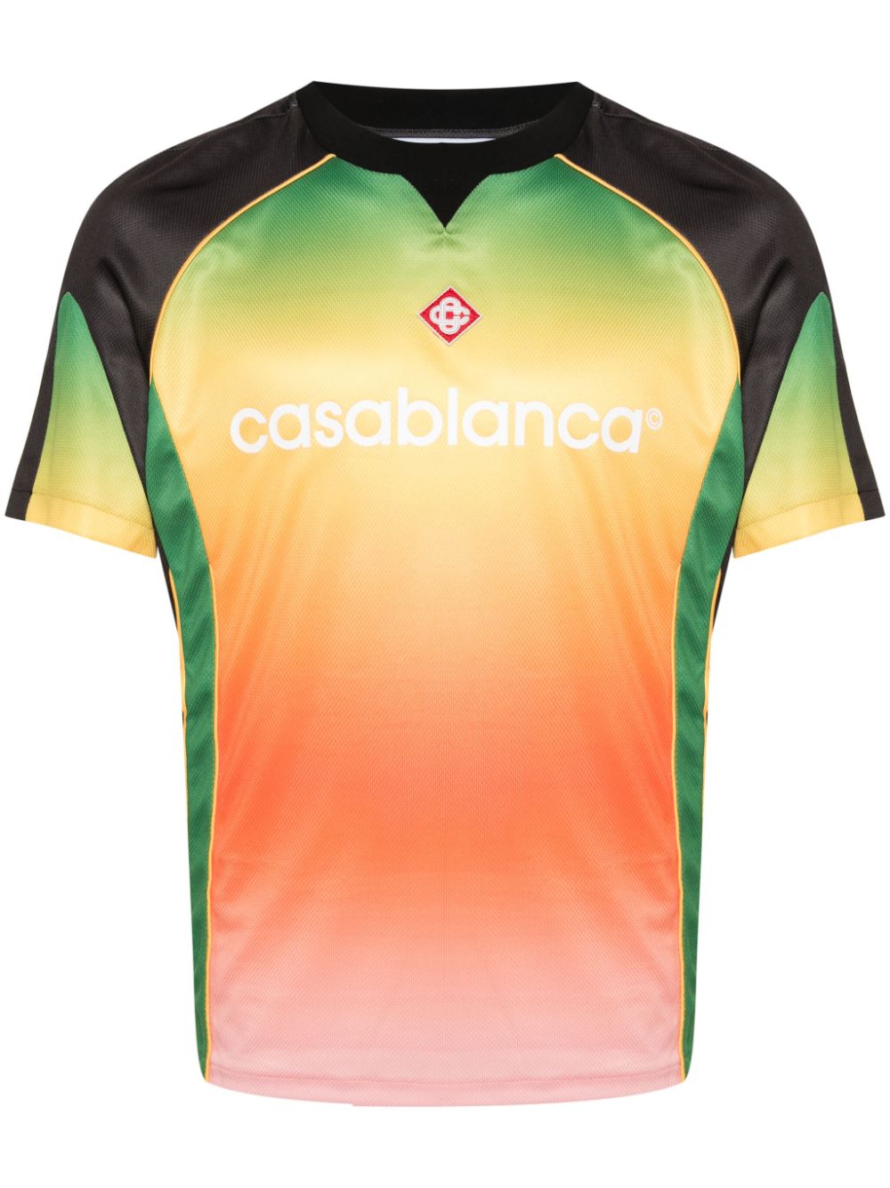 logo-print gradient T-shirt