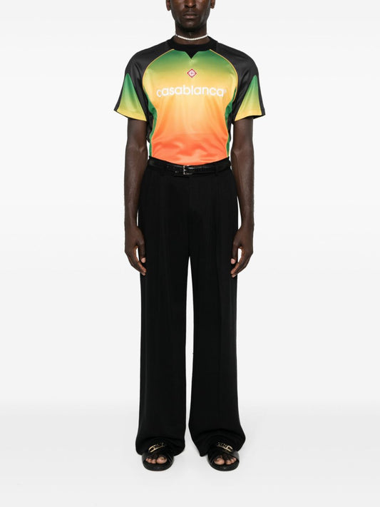 T-shirt dégradé avec logo imprimé