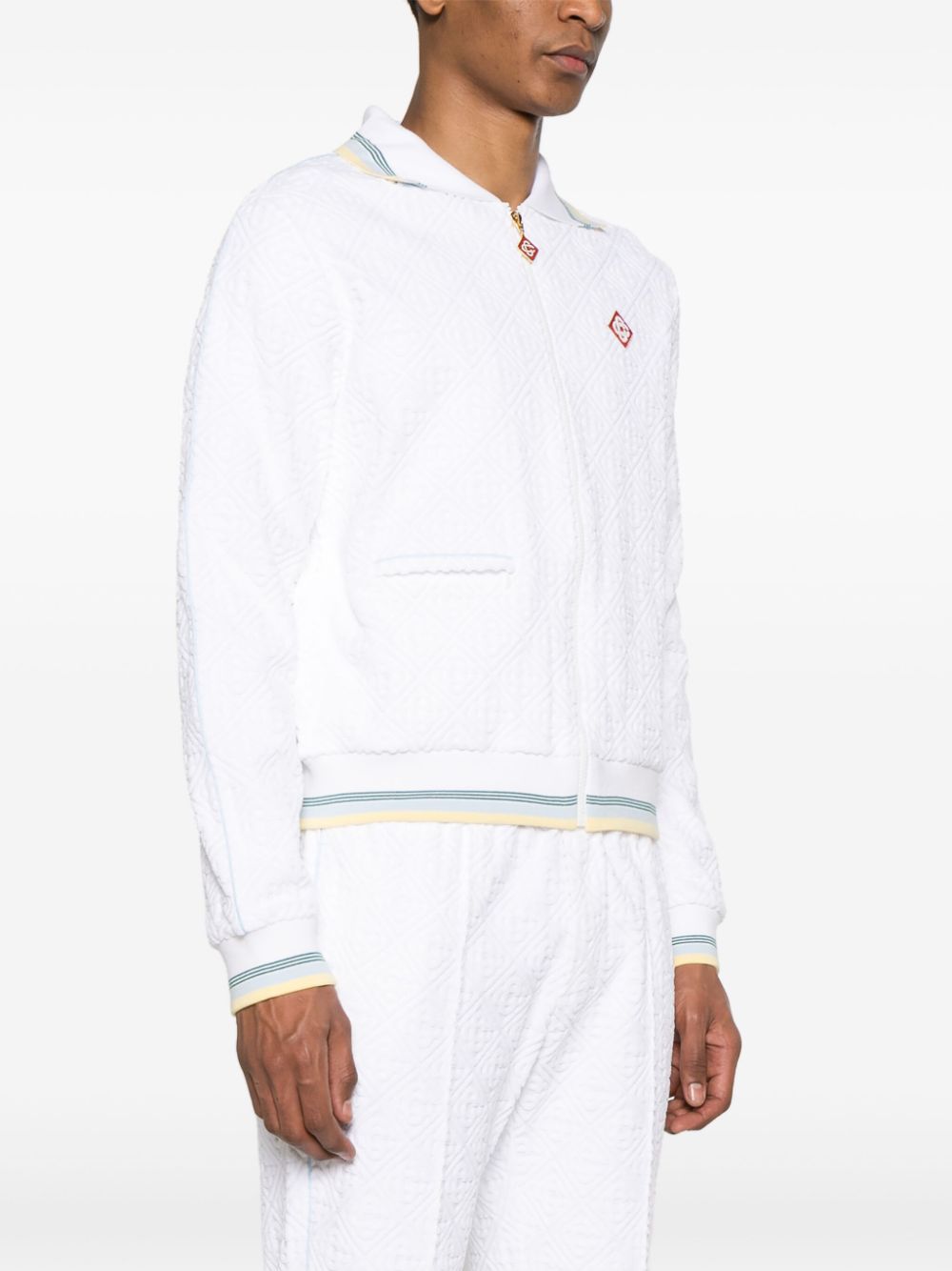 monogram-jacquard tracksuit jacket
