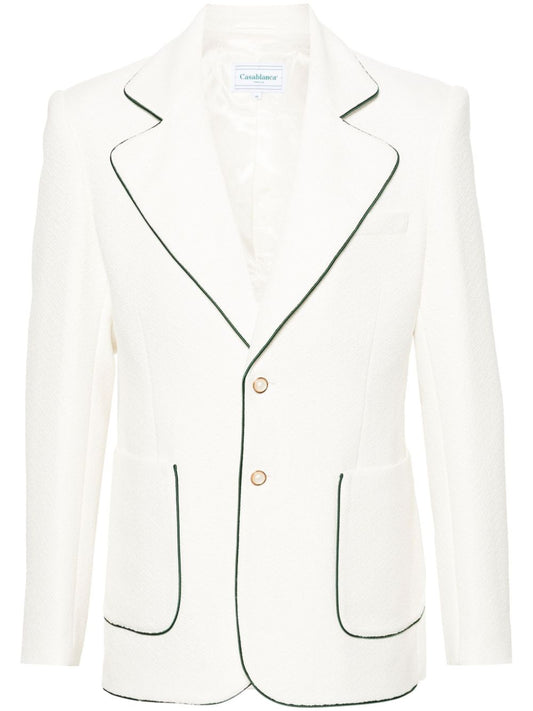 Blazer de tennis à boutonnage simple
