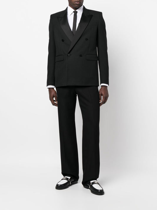 flared-leg design trousers