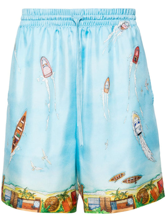 Short en soie Maison Sur Piloti