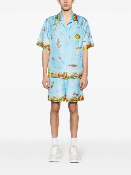 Short en soie Maison Sur Piloti