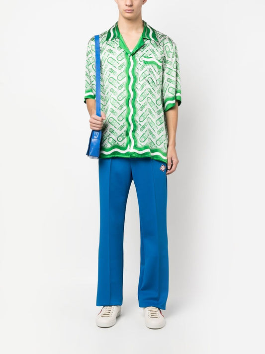 embroidered-logo track pants