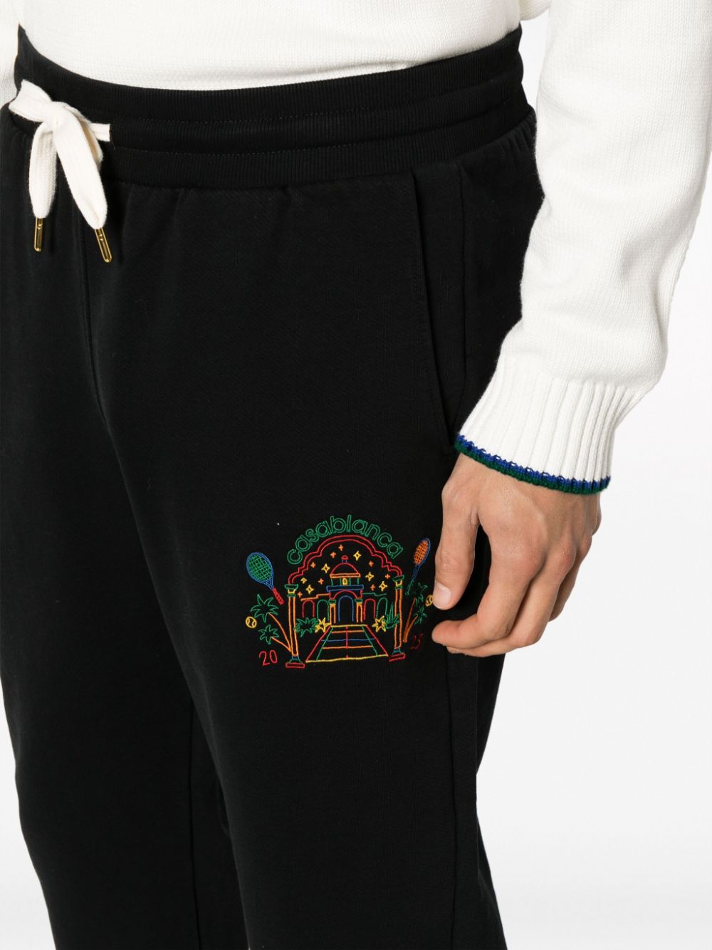 Pantalon de survêtement à broderie Temple Rainbow Crayon