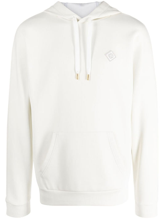 Sweat à capuche avec logo appliqué