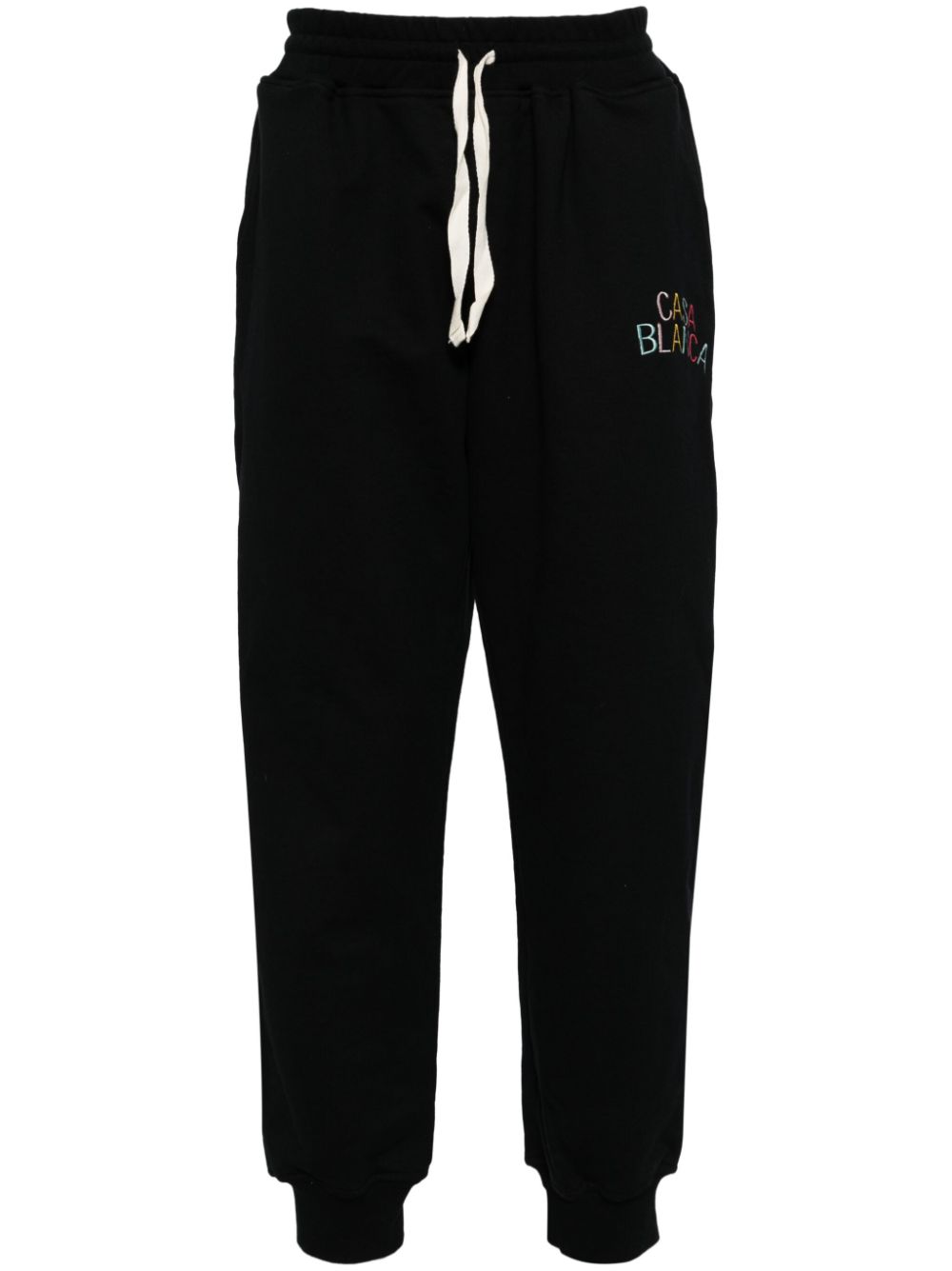 pantalon de survêtement avec logo brodé
