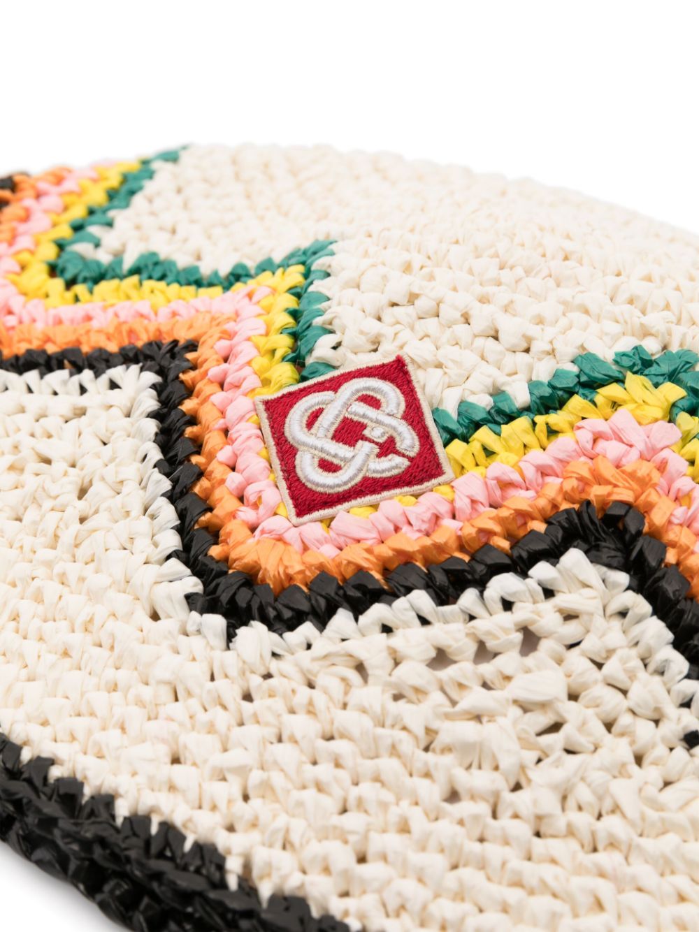 chapeau bob en zigzag avec logo appliqué