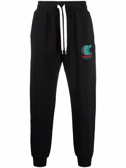 pantalon de survêtement à imprimé logo